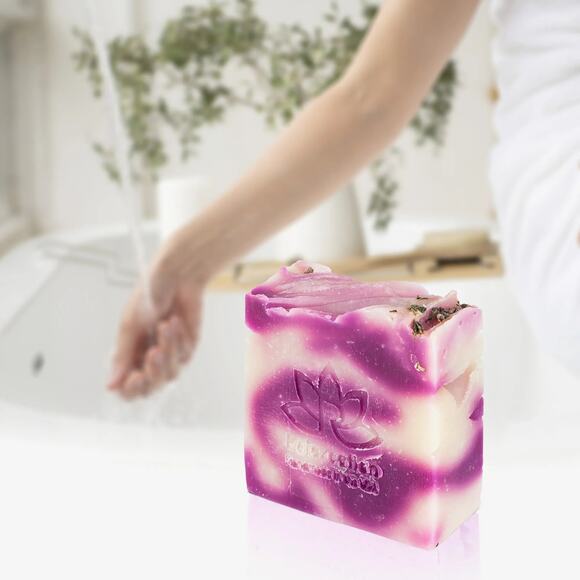 French LAVENDER SHEA BUTTER Natural Soap Bar - Picture 9 of 9